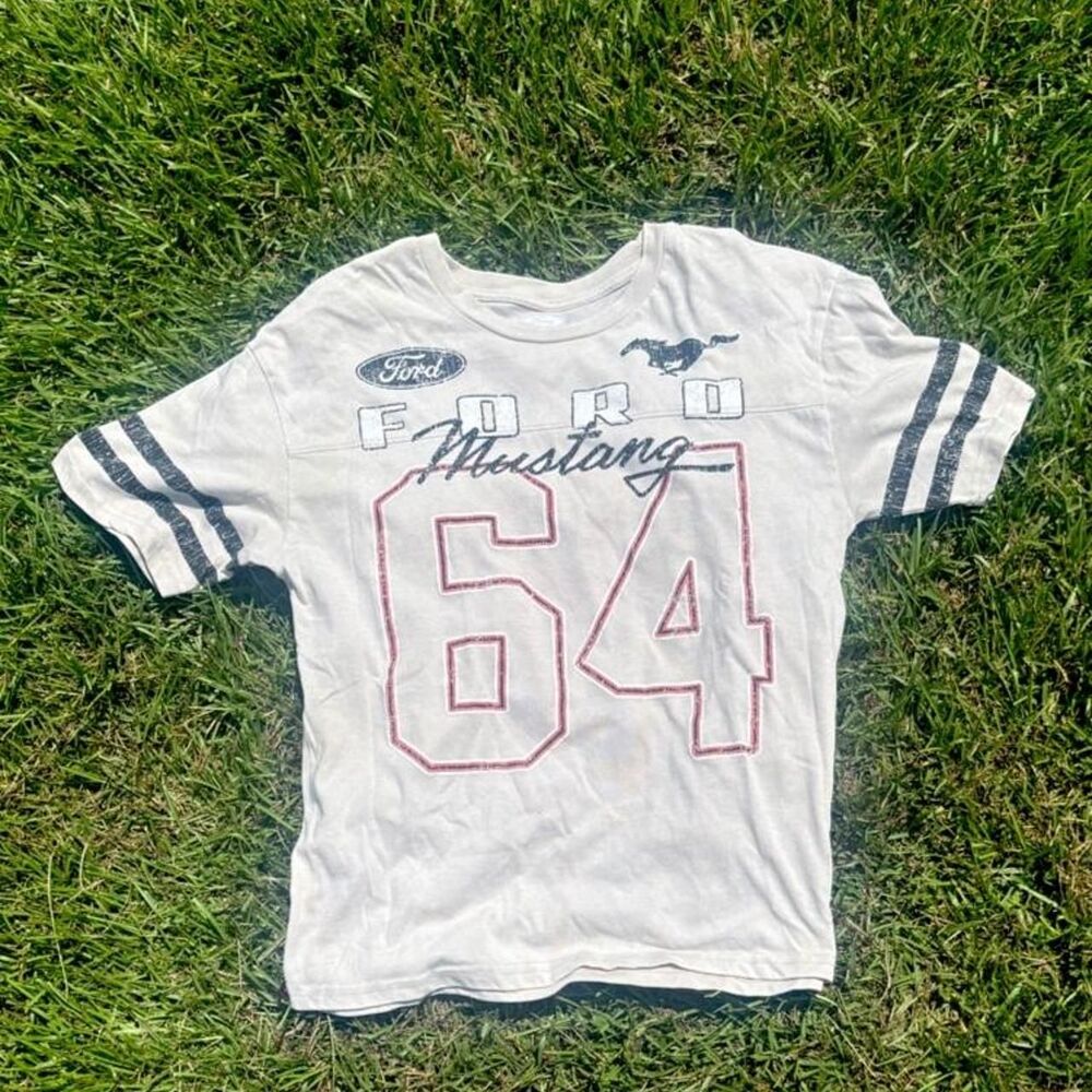 Ford Women's White and Cream T-shirt